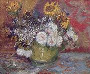 Vincent Van Gogh Stilleben mit Rosen und Sonnenblumen painting
